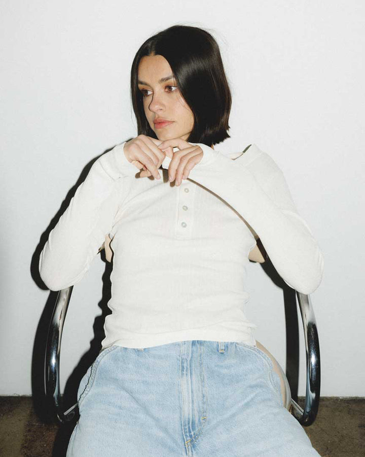 Sweets Long Sleeve Tee | Bone