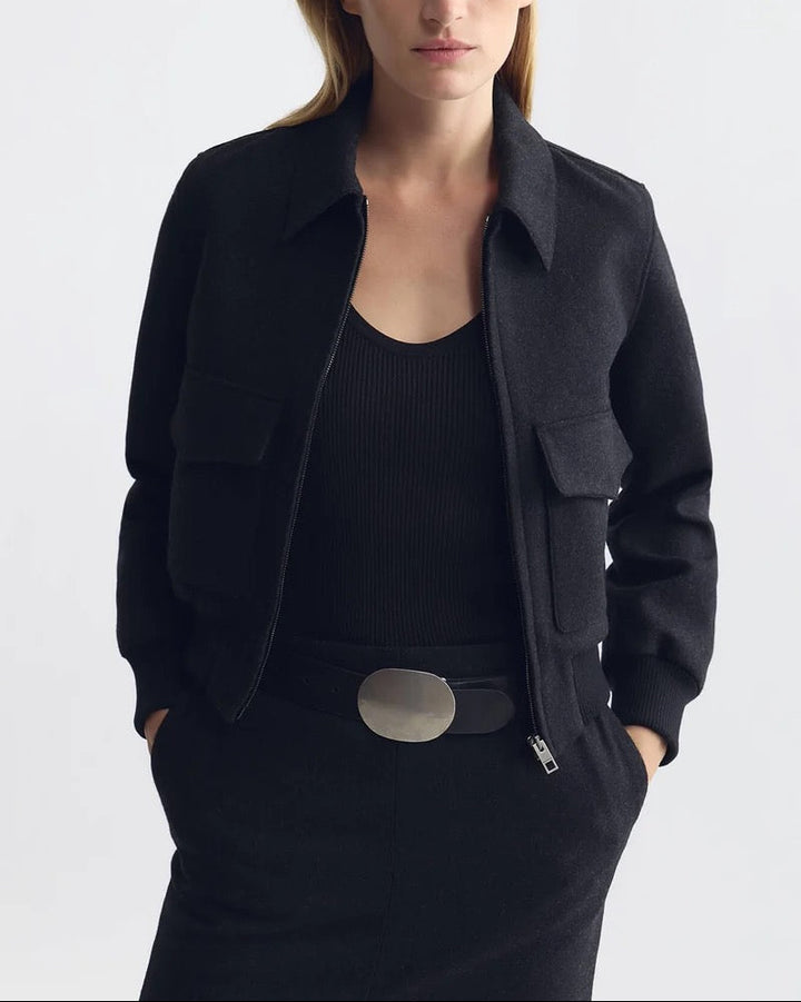Redley Bomber Jacket | Dark Charcoal