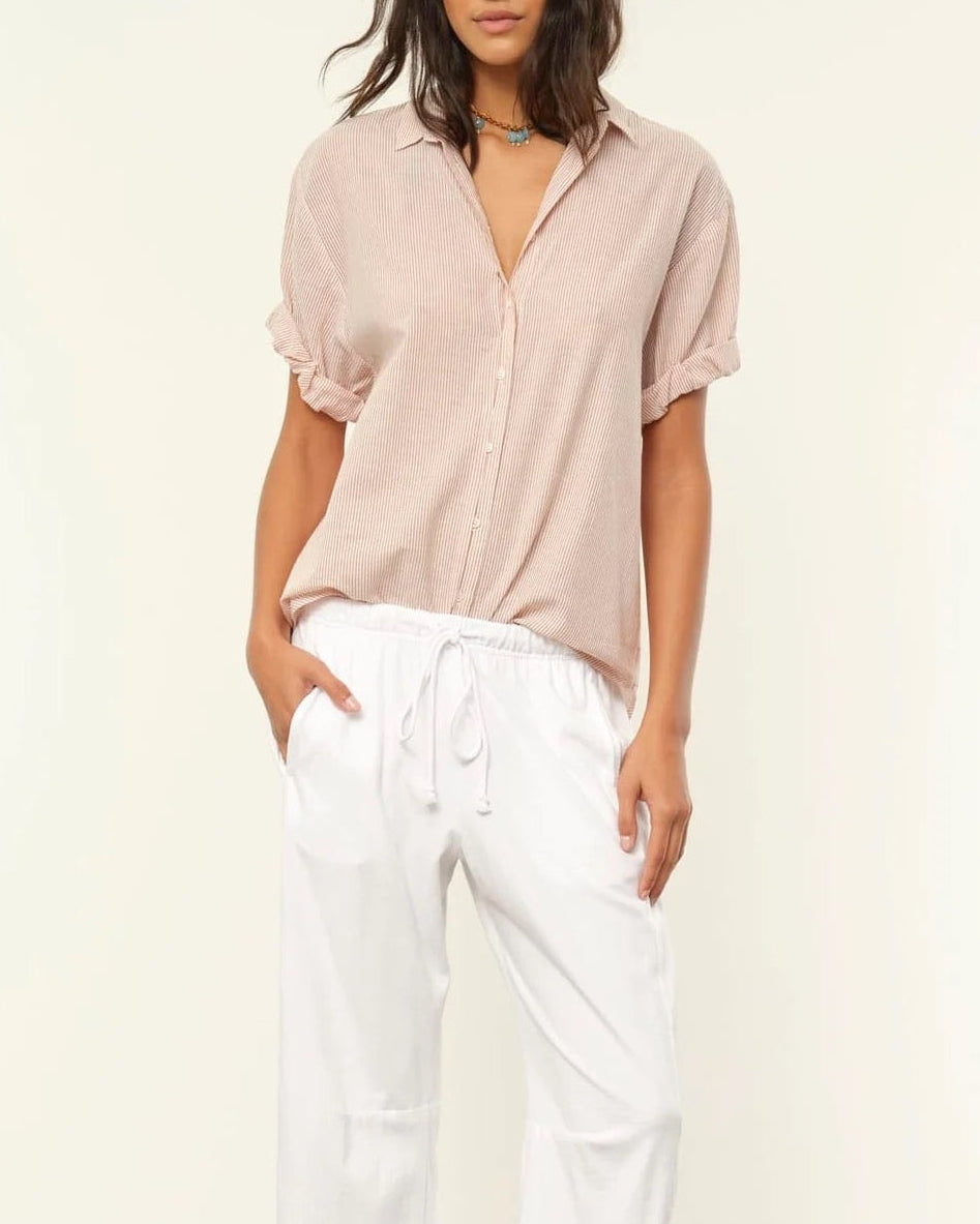Channing Shirt | Burnt Sienna Stripe