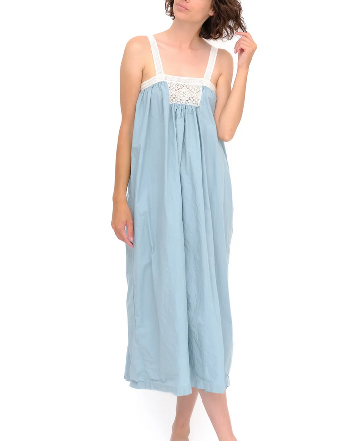 Gathered Slip With Cotton Lace | Sterling