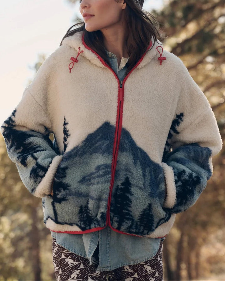 The Plush Horizon Full Zip | Snowcap View Landscape