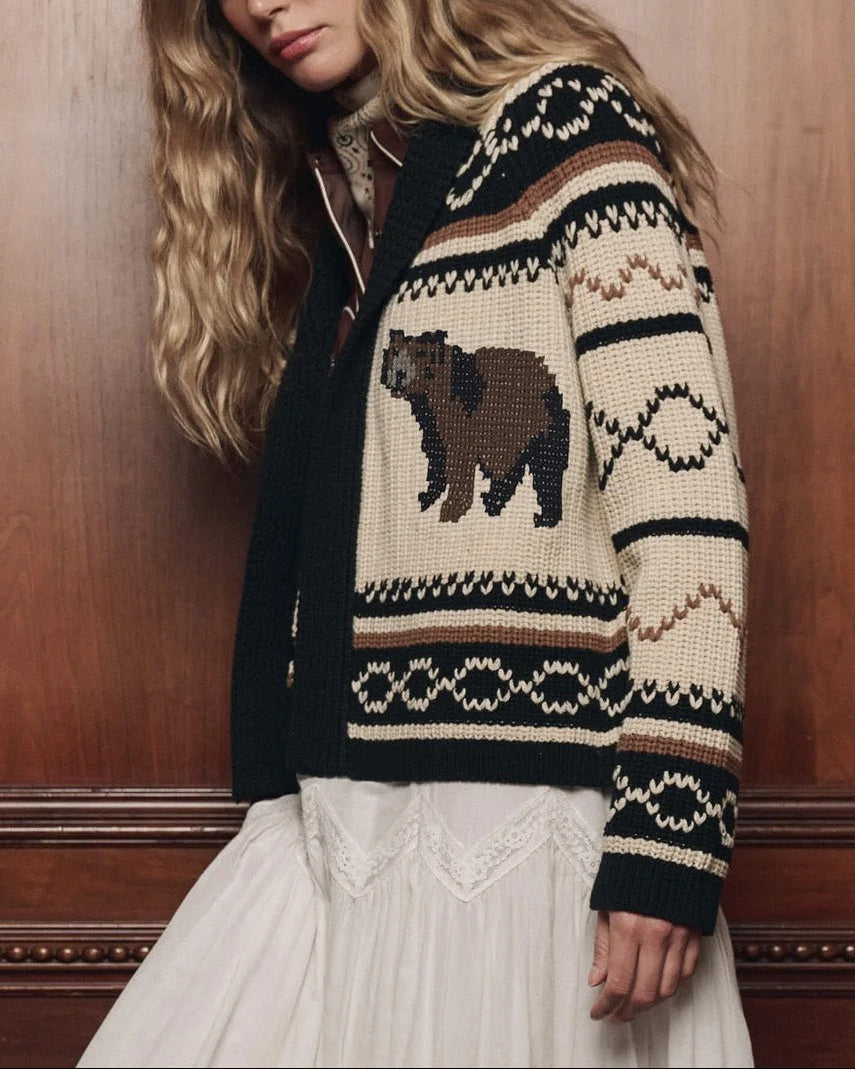The Bear Lodge Cardigan | Black