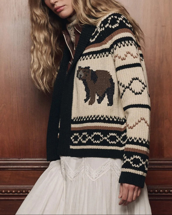 The Bear Lodge Cardigan | Black