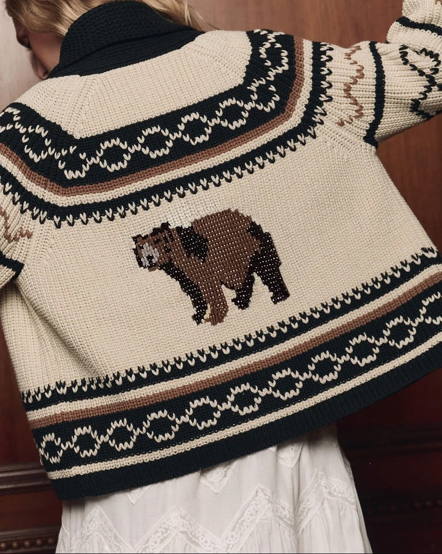 The Bear Lodge Cardigan | Black