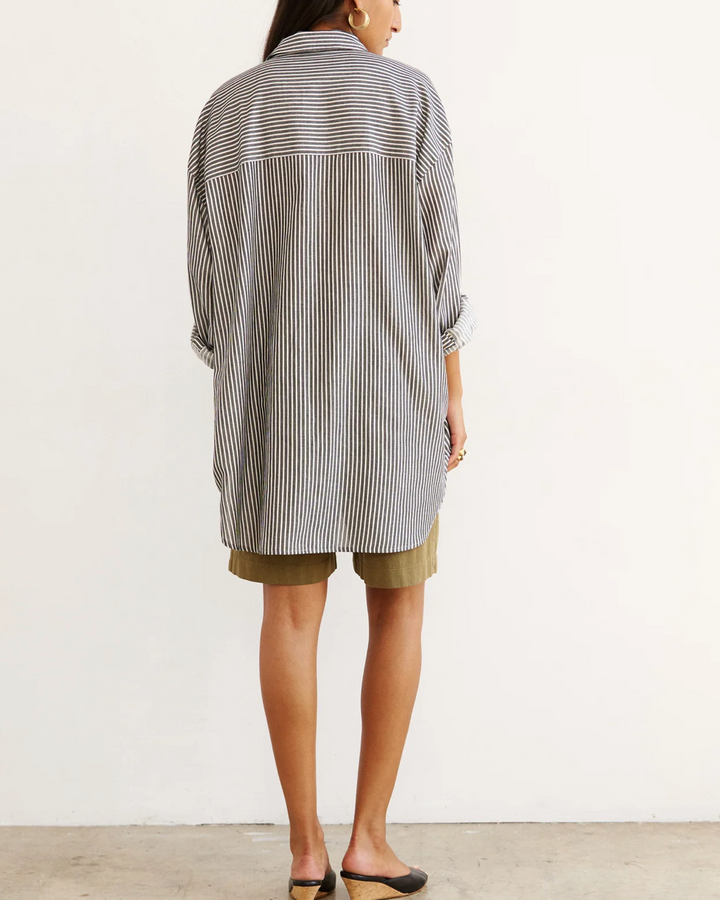 The Artist Shirt | Charcoal Stripe