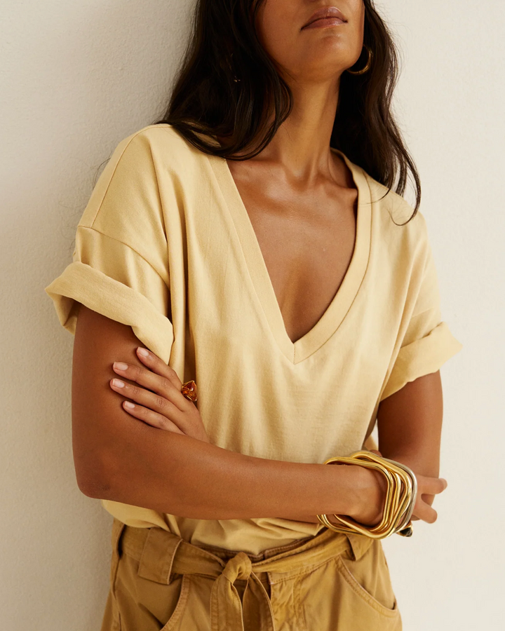 The V Tee | Butter