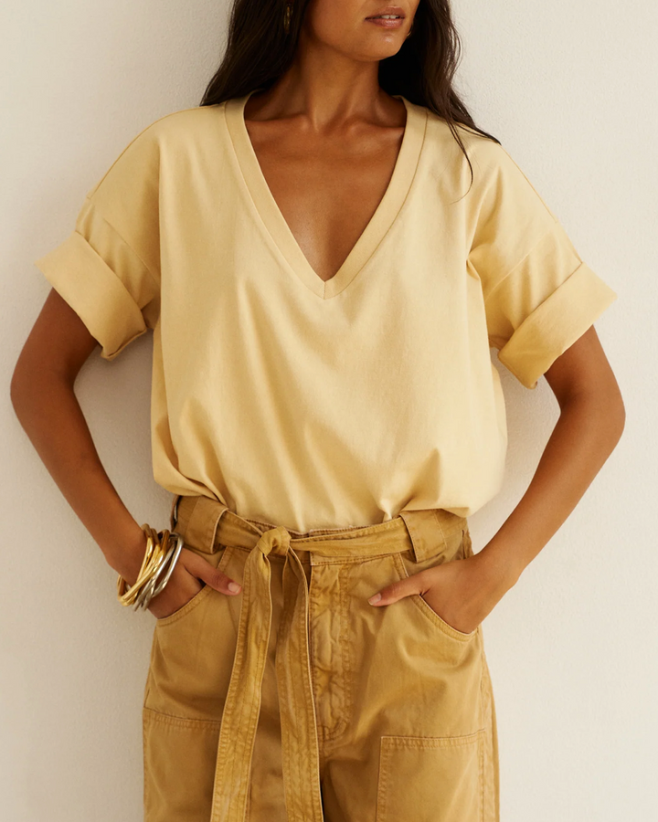 The V Tee | Butter
