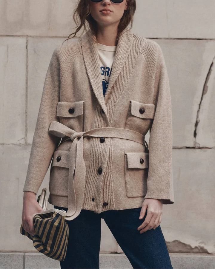 The Commander Riding Cardigan | Cream