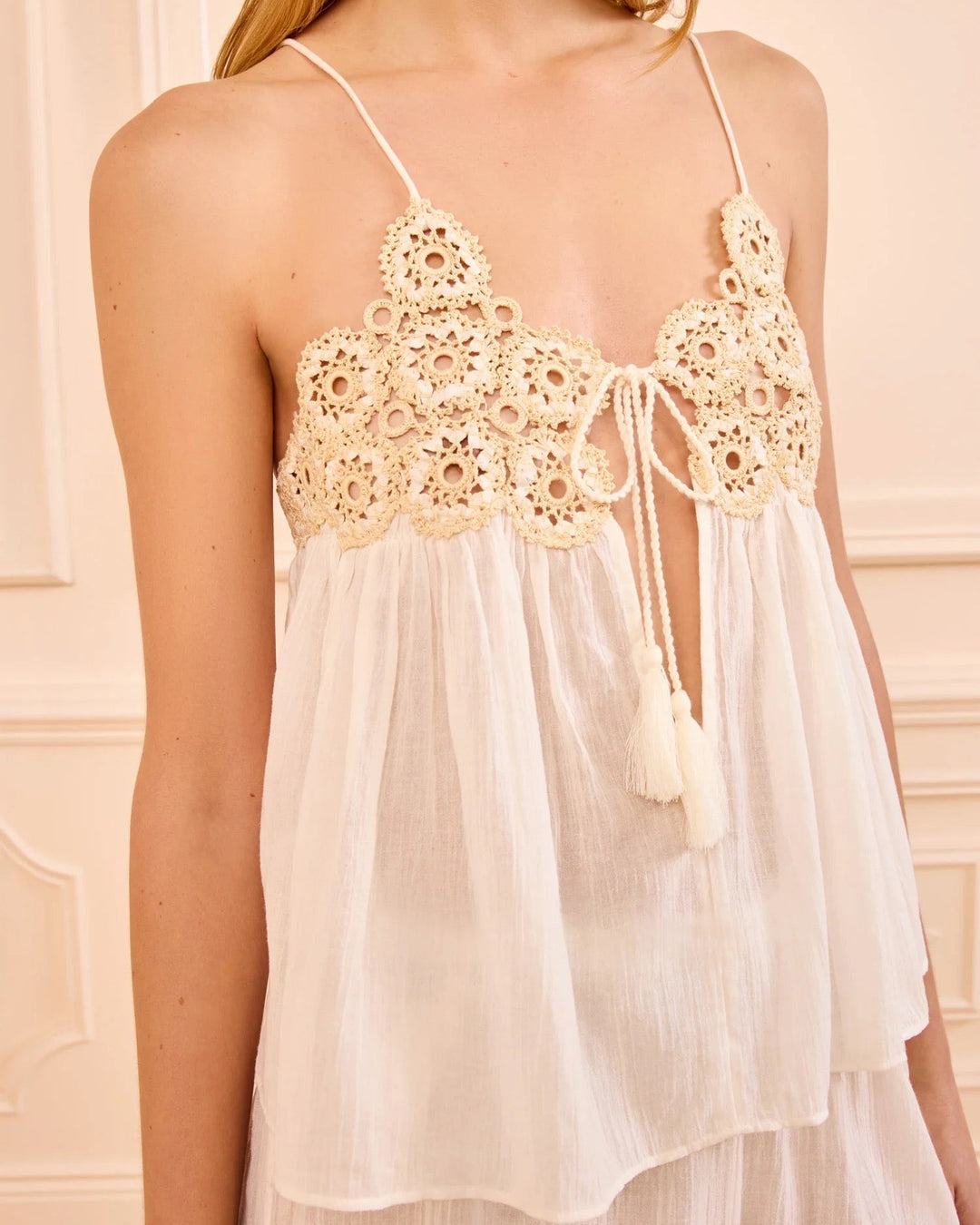 Alessia Coverup Top | Creme
