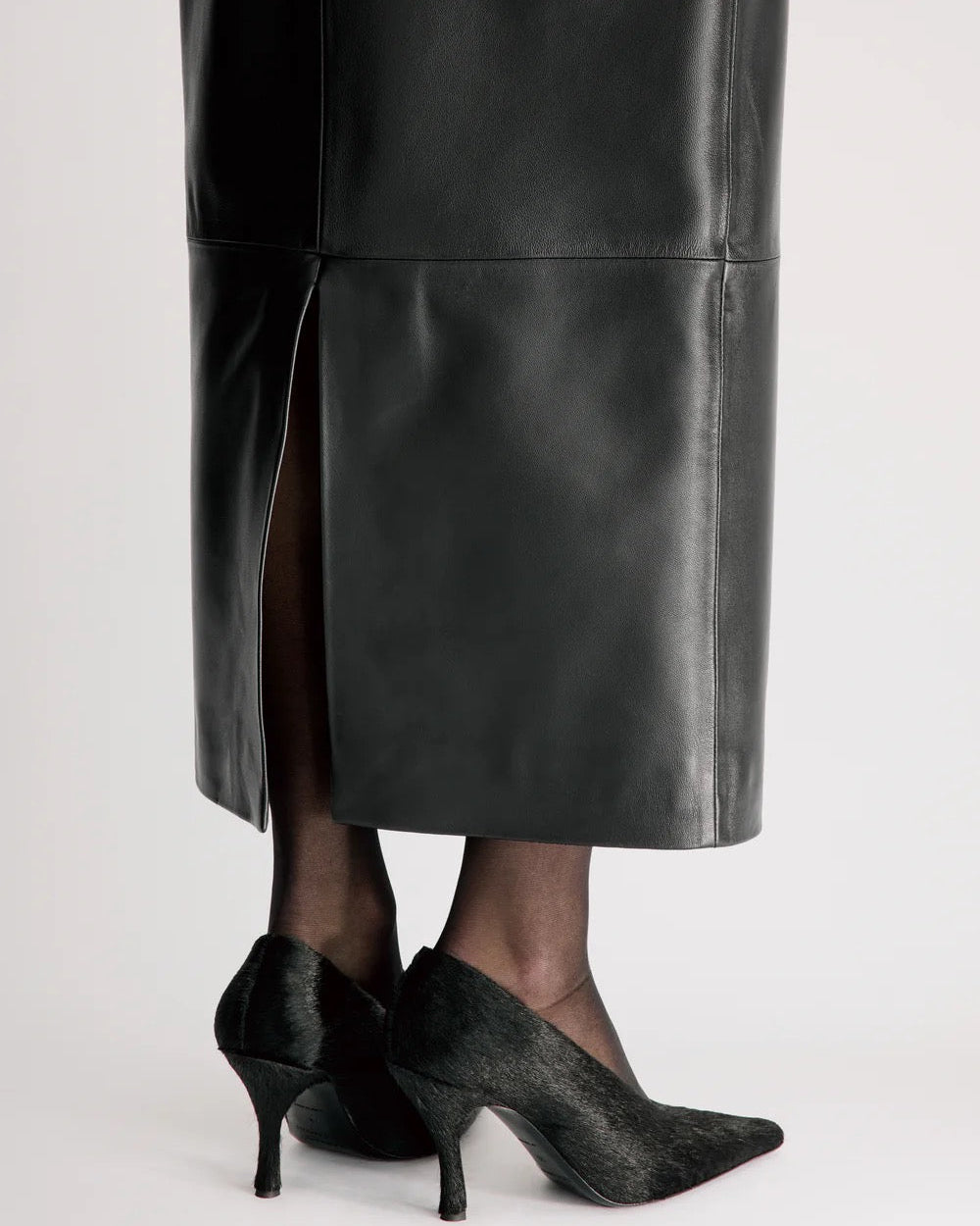Inga High Waisted Maxi Skirt | Black