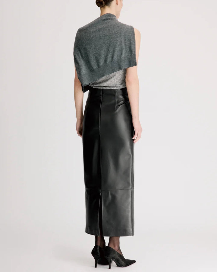 Inga High Waisted Maxi Skirt | Black