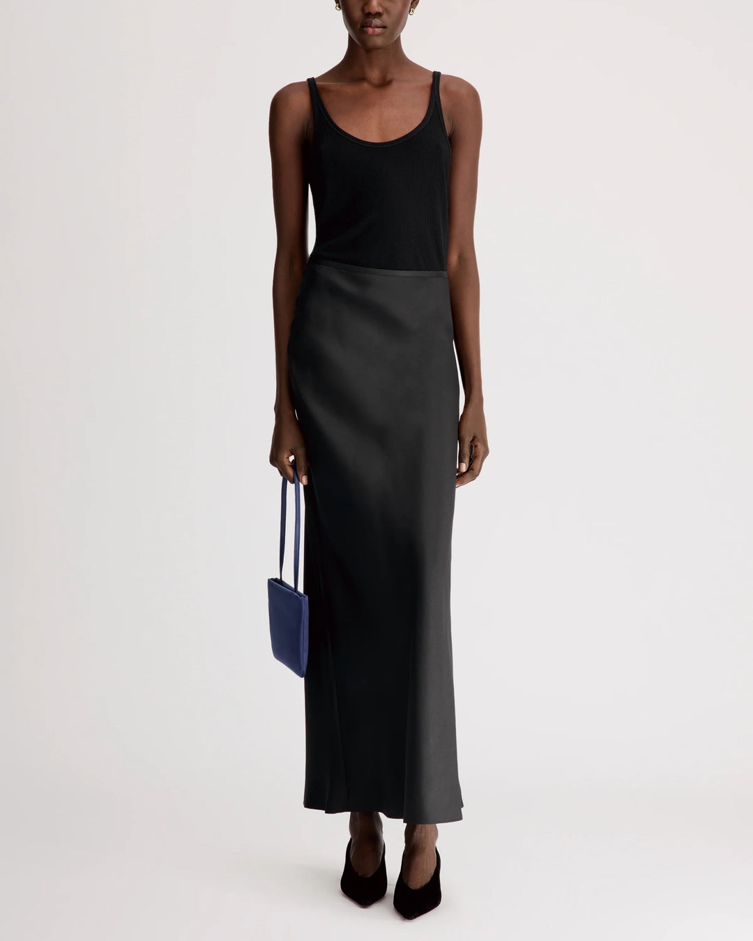Eli A-Line Maxi Skirt | Black