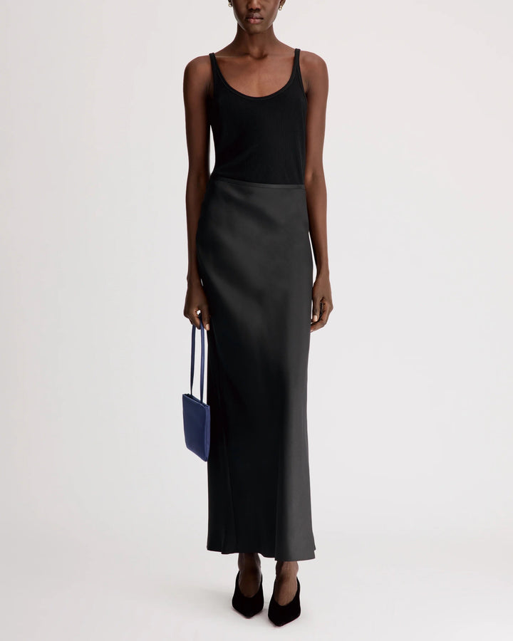 Eli A-Line Maxi Skirt | Black