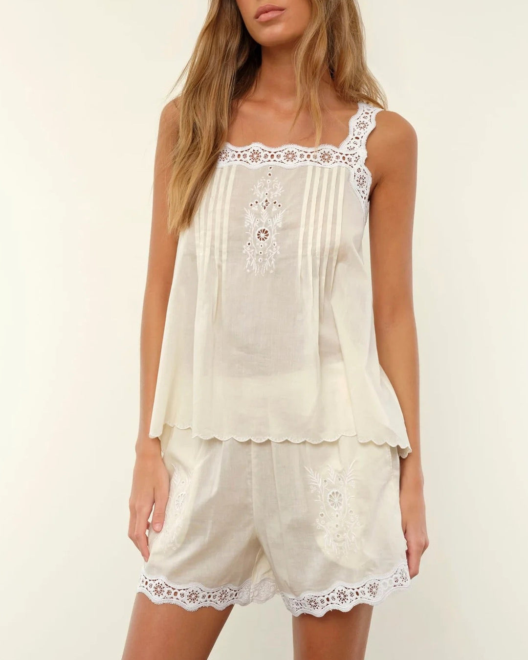 Abby Top | Beige Cream