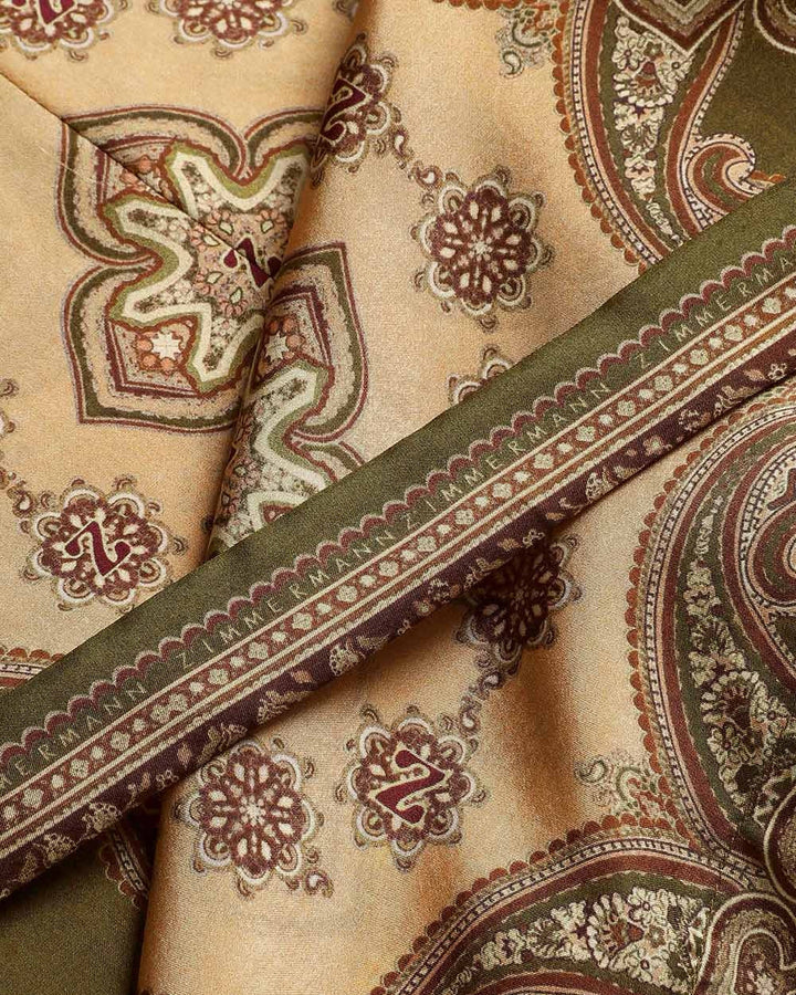 Mahon Tunic Midi Dress | Olive Paisley