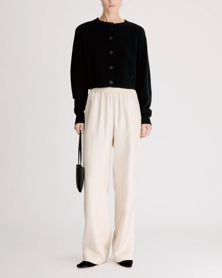 Heike Cropped Cardigan | Black