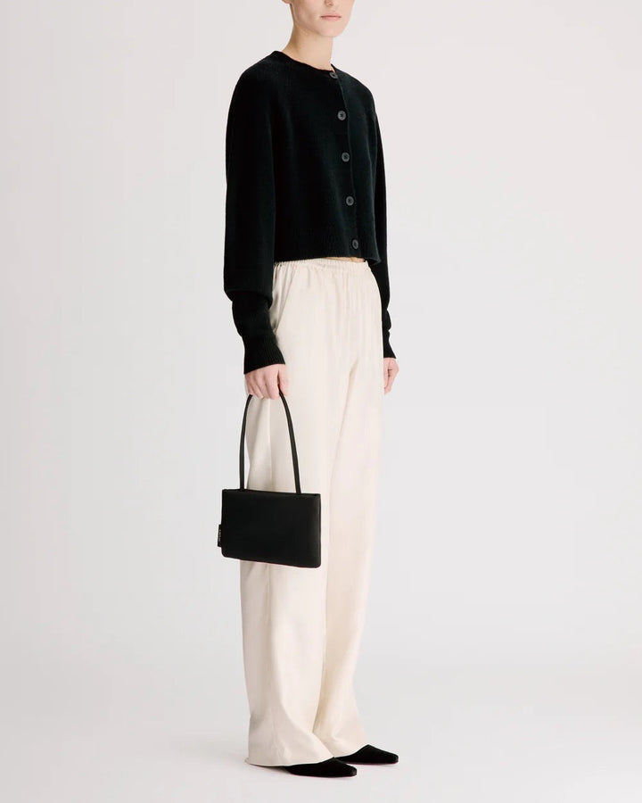 Heike Cropped Cardigan | Black