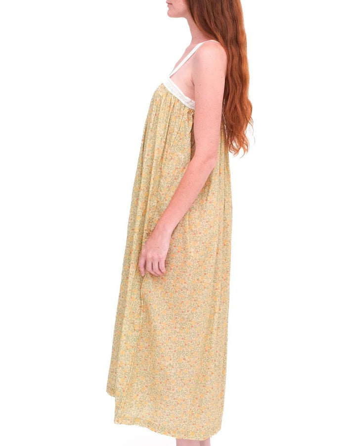 Gathered Slip With Cotton Lace | Iona