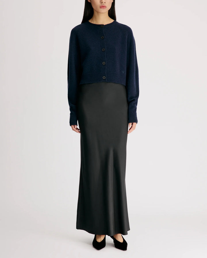 Heike Cropped Cardigan | Navy