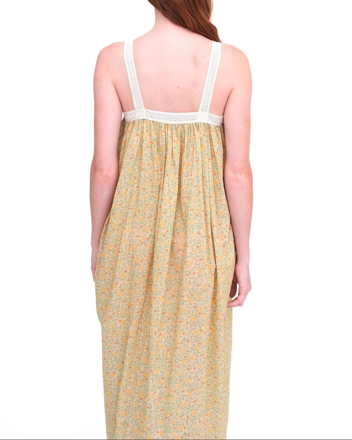 Gathered Slip With Cotton Lace | Iona