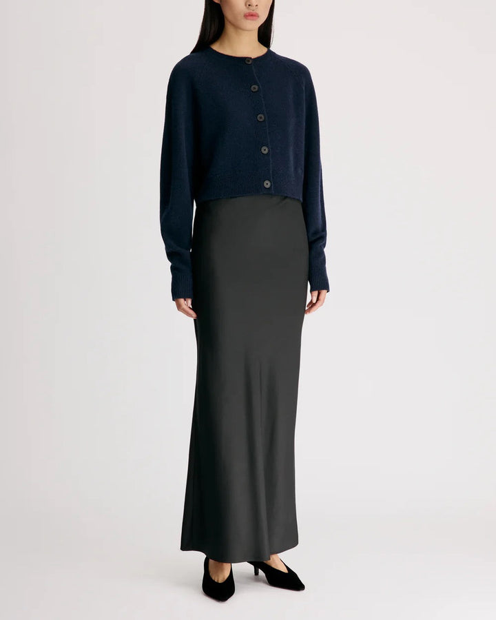 Heike Cropped Cardigan | Navy