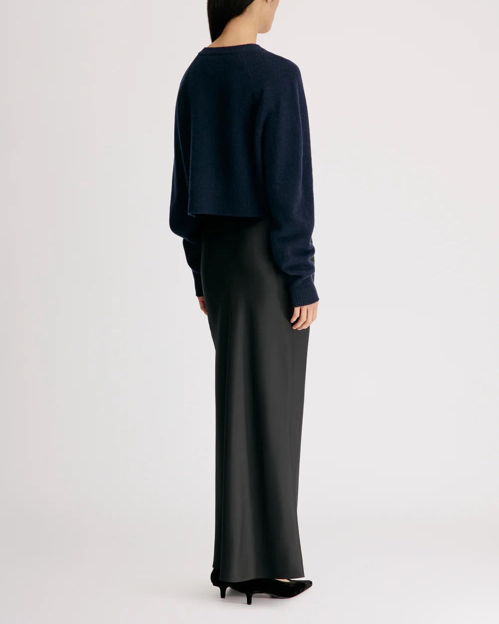 Heike Cropped Cardigan | Navy