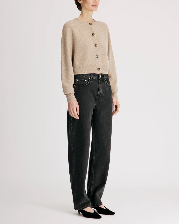 Heike Cropped Cardigan | Coast Beige