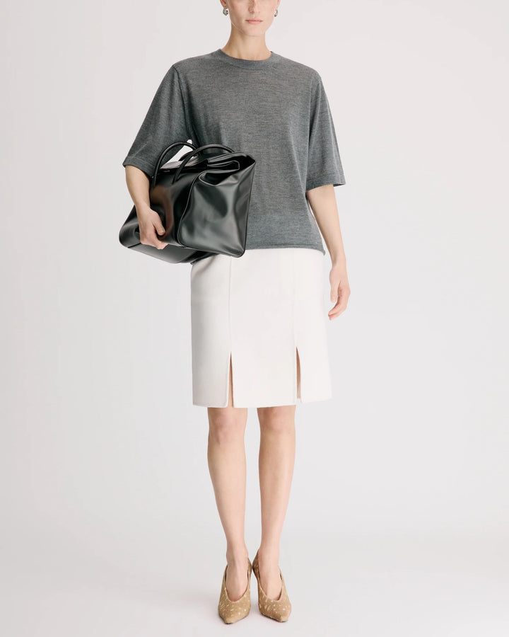Nala LDS Short Sleeve Top | Anthracite Melange