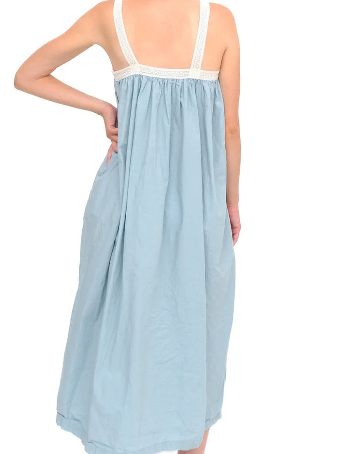 Gathered Slip With Cotton Lace | Sterling