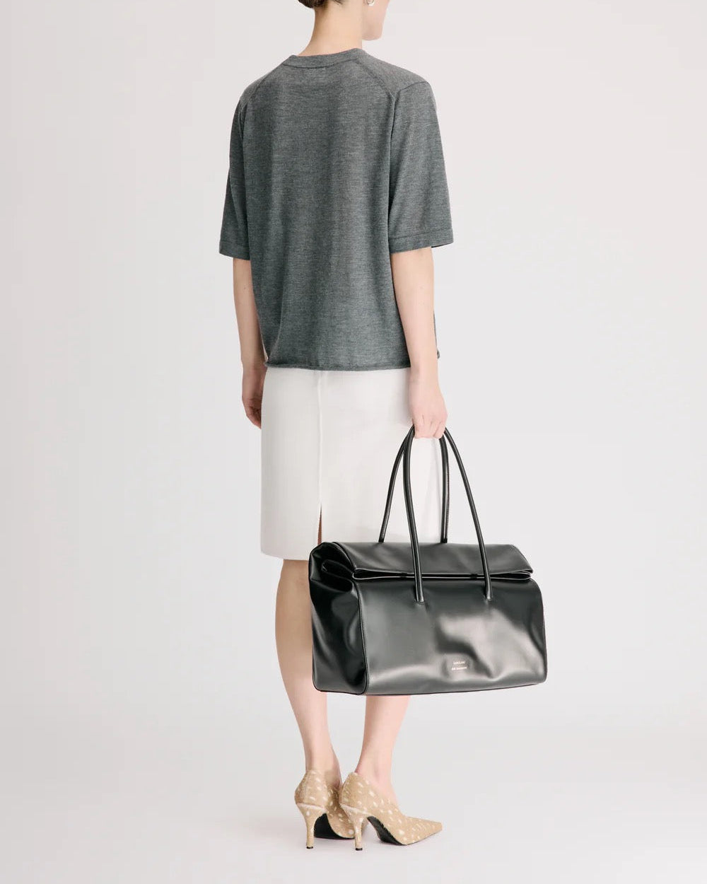Nala LDS Short Sleeve Top | Anthracite Melange