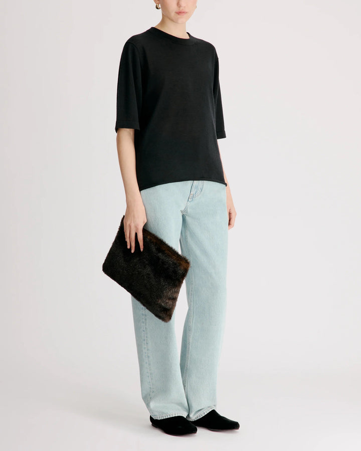 Nala LDS Short Sleeve Top | Black