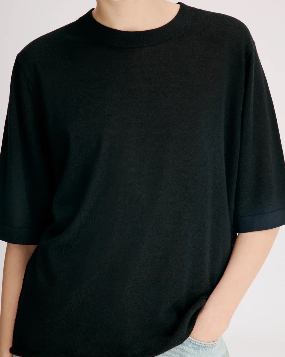 Nala LDS Short Sleeve Top | Black