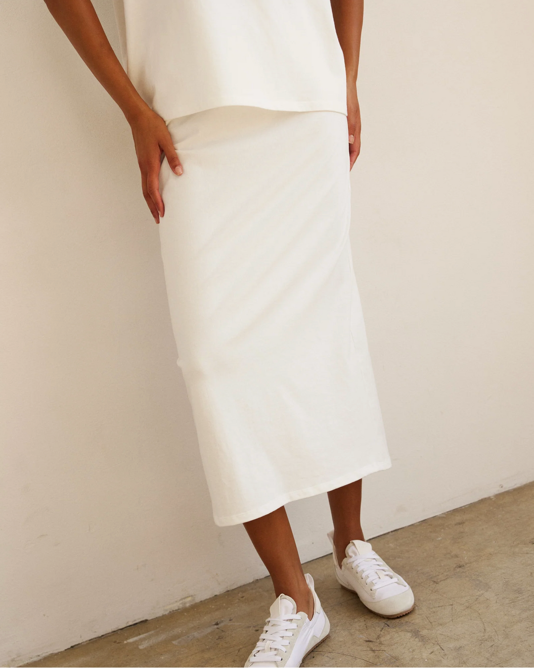 The Column Skirt | White