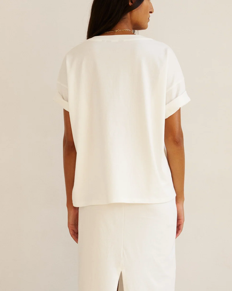 The V Tee | White