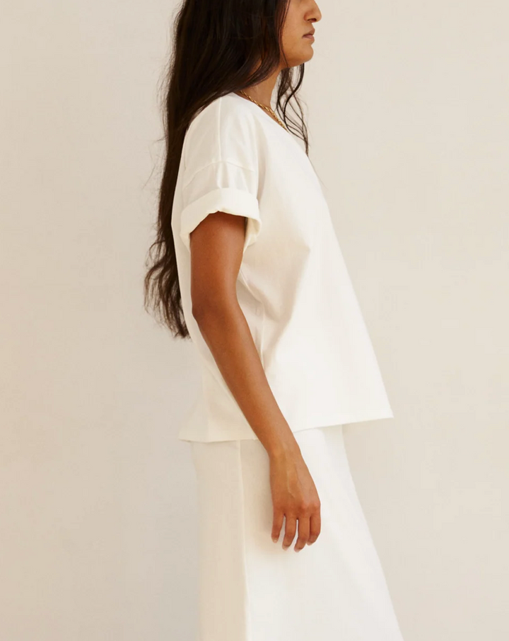 The V Tee | White