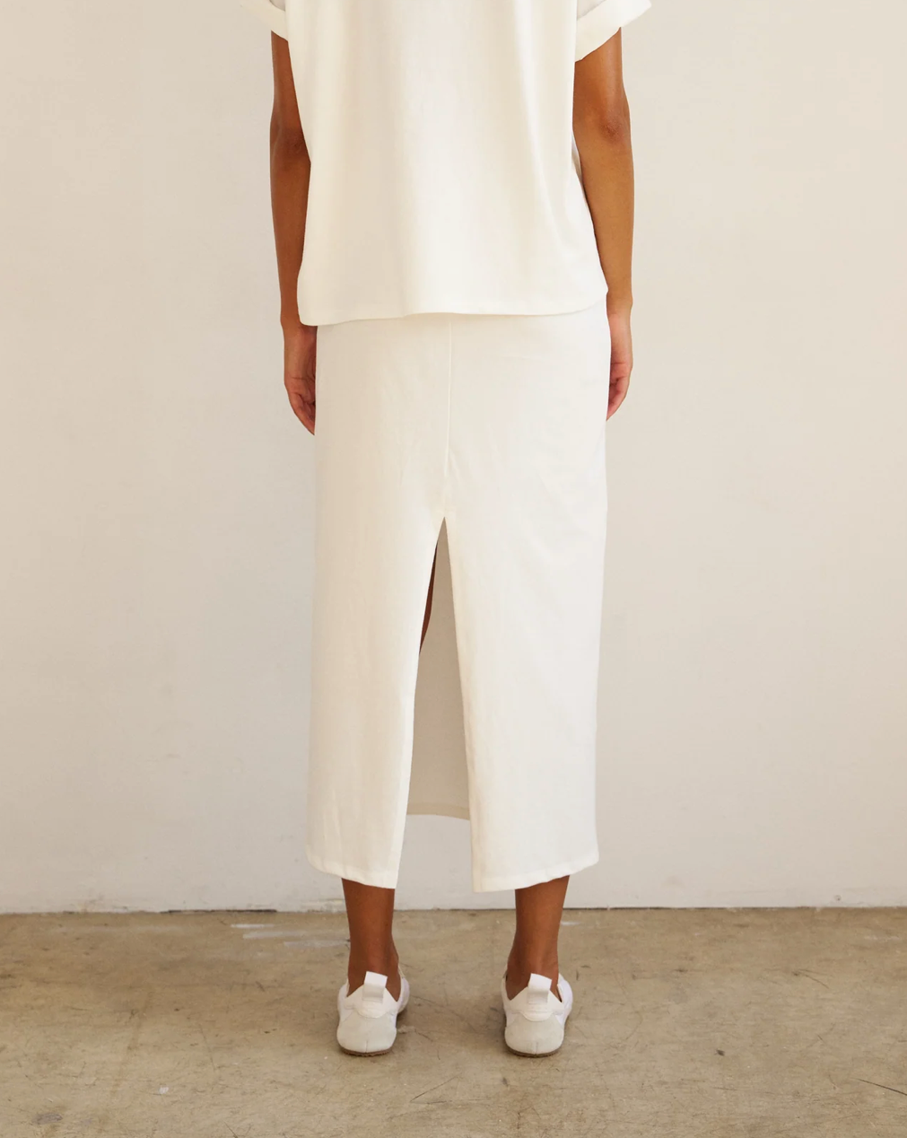 The Column Skirt | White