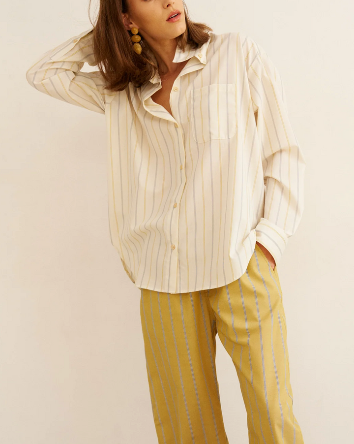 The Essential Shirt | Ivory Stripe