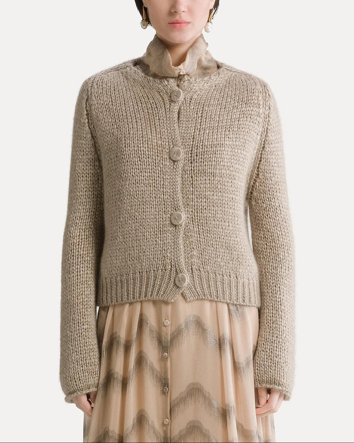Cashmere Silk Mohair Cardigan | Mandorla