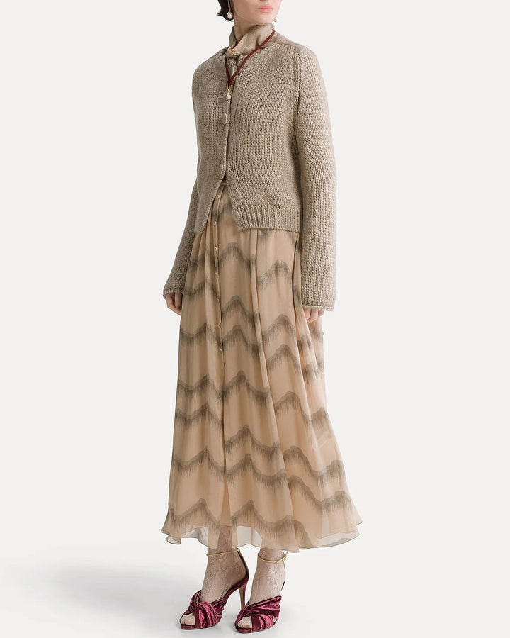 Cashmere Silk Mohair Cardigan | Mandorla