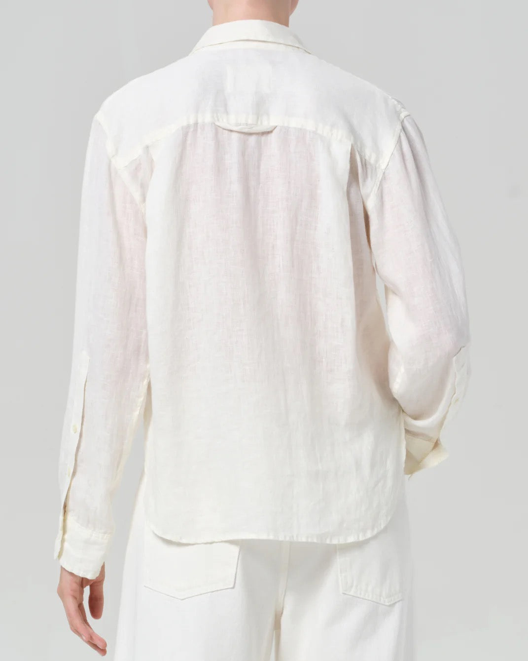 Kayla Shrunken Shirt | Vanilla