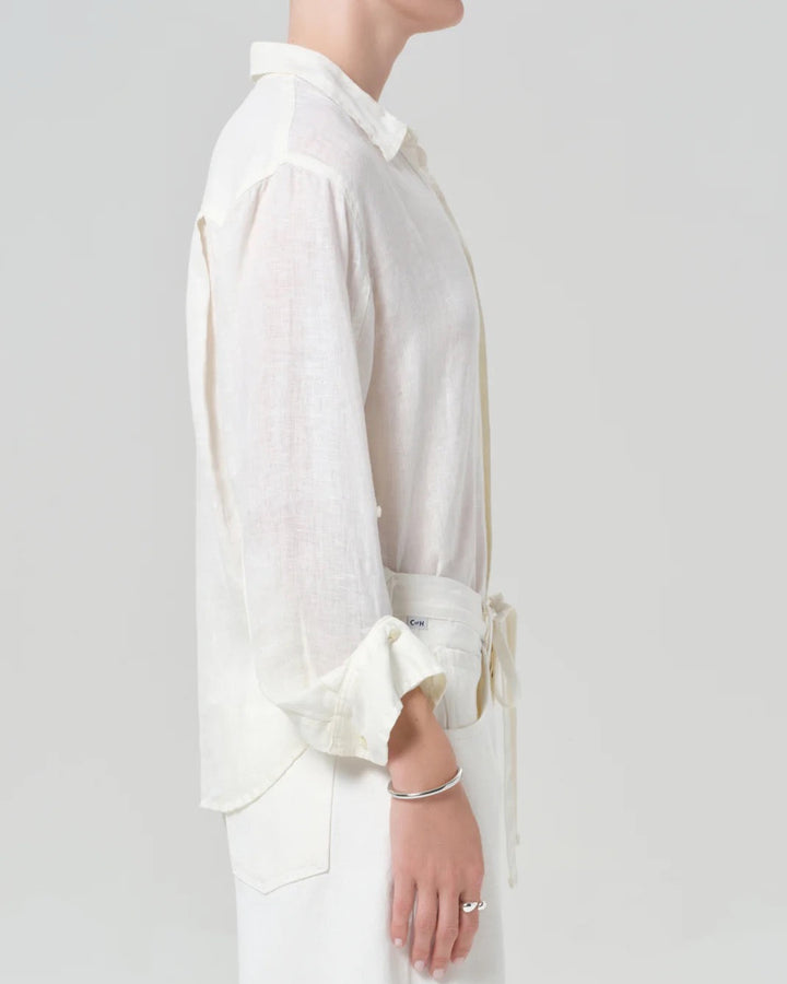 Kayla Shrunken Shirt | Vanilla