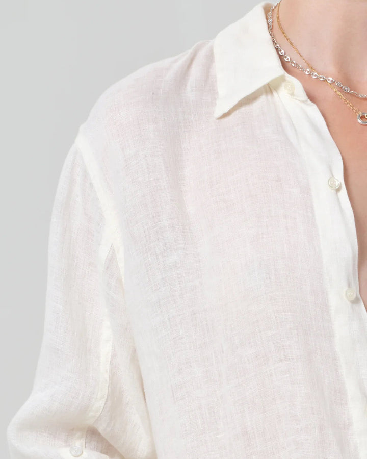 Kayla Shrunken Shirt | Vanilla