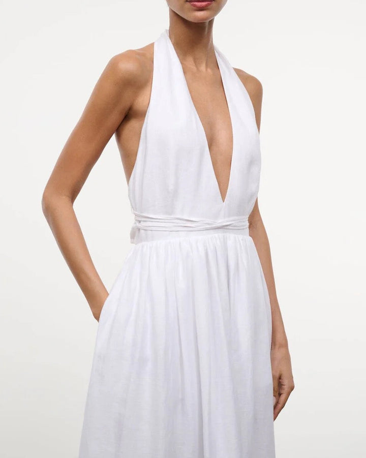 Grazia Linen Dress | White