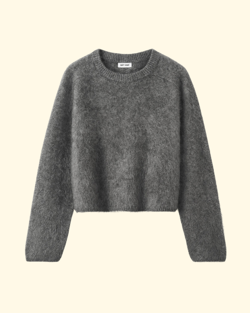 Cuddle O-Neck Sweater | Grey