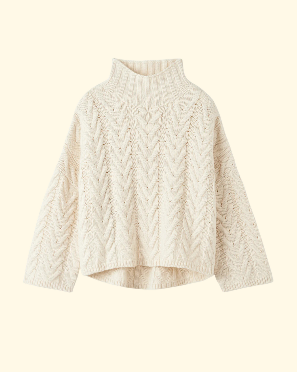 Cable Knit Sweater | Feather White