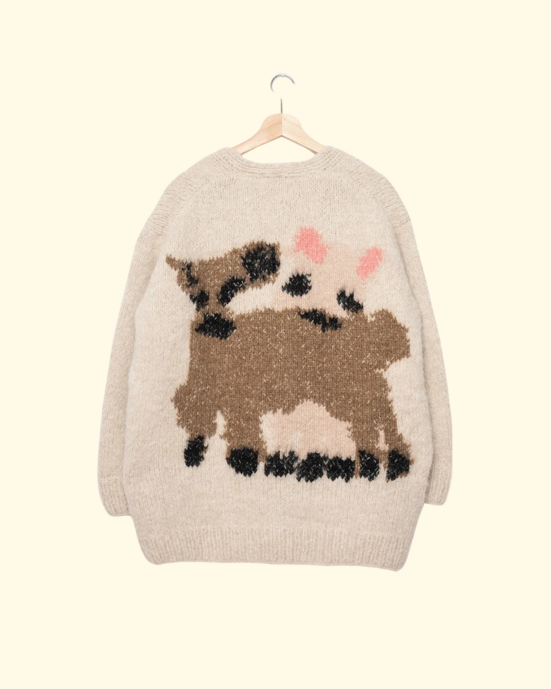 Pug Goats Sweater | Beige