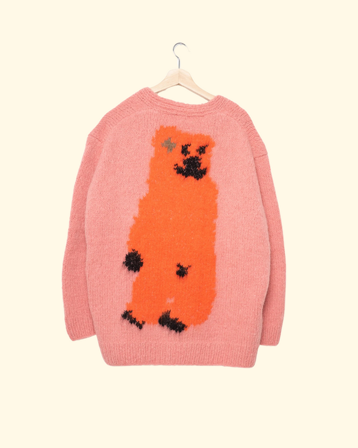 Whale Bear Sweater | Pink