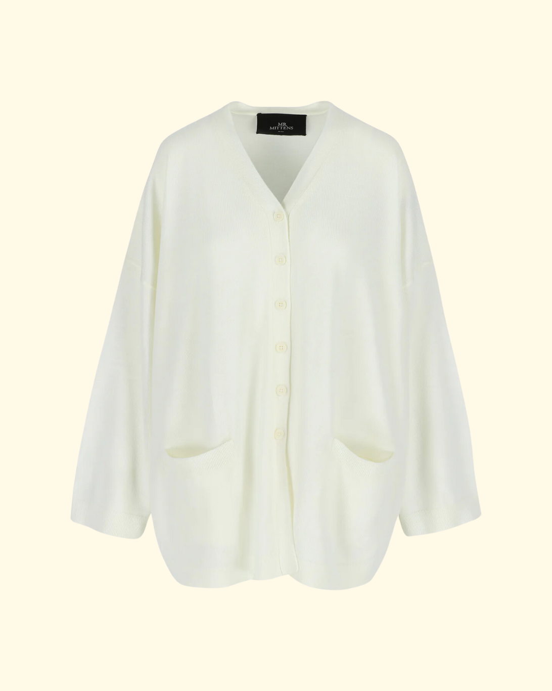 Bonnie Buttoned Light Cardigan | Cream