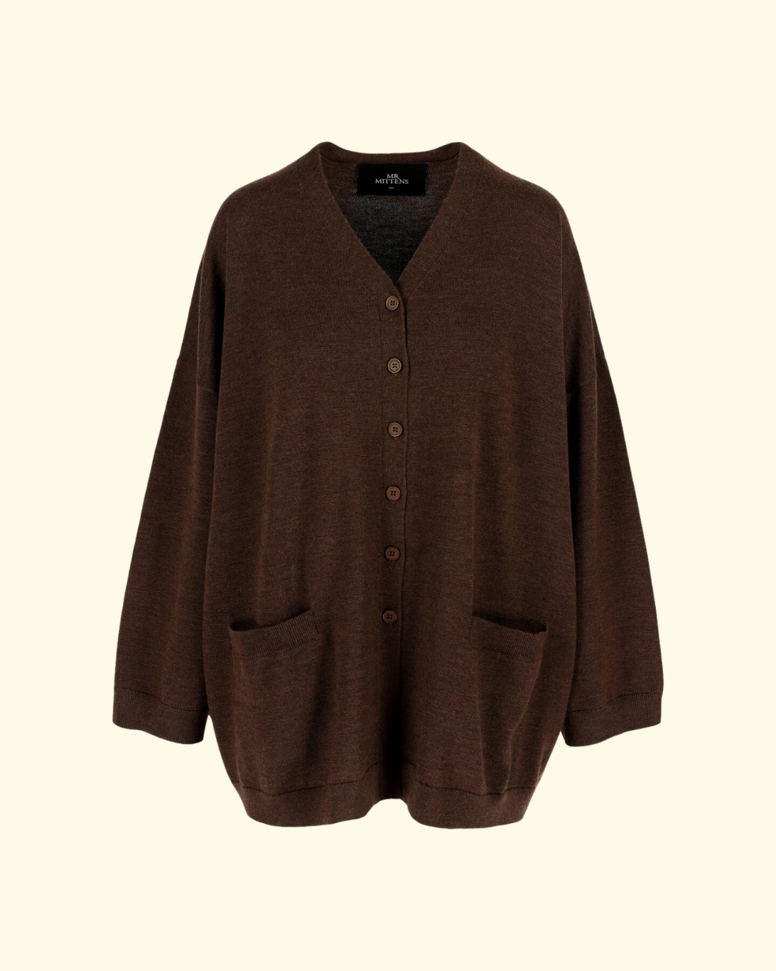 Bonnie Buttoned Light Cardigan | Cocoa Brown