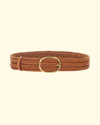 Brass Oval Buckle | Tan